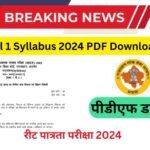 REET Level 1 Syllabus 2024 PDF Download in Hindi