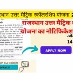 Rajasthan Uttar Matric Scholarship 2024-25