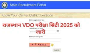 Rajasthan VDO Exam City Slip 2025 OUT: राजस्थान वीडीओ एग्जाम सिटी स्लिप rssb.rajasthan.gov.in पर जारी, ये रहा Direct Link